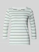 Tom Tailor Regular Fit 3/4-Shirt aus Baumwoll-Mix in Mint, Größe L