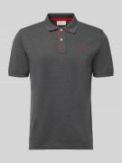 Gant Regular Fit Poloshirt mit Logo-Stitching in Dunkelgrau, Größe 4XL
