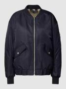 Part Two Bomberjacke mit Reißverschluss in Marine, Größe 38