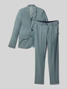 Standar Slim Fit Anzug mit Viskose-Anteil in Schilf, Größe 140