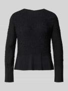 BOSS Regular Fit Langarmbluse in Crinkle-Optik Modell 'BOPPAR' in Blac...