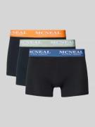 MCNEAL Slim Fit Trunks mit Logo-Stitching im 3er-Pack in Black, Größe ...