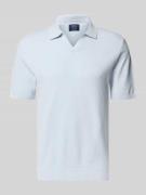 MCNEAL Regular Fit Poloshirt mit gerippten Abschlüssen in Hellblau, Gr...