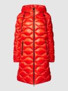 Marc Cain Daunenmantel mit Daunen-Feder-Füllung in Rot, Größe 40