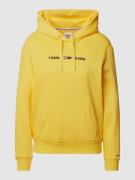 Tommy Jeans Hoodie mit Label-Stitching in GELB, Größe S