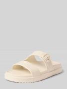 Tommy Hilfiger Slipper mit Schnalle in Offwhite, Größe 36