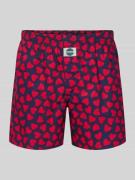 Deal Boxershorts aus reiner Baumwolle Modell 'Herz' in Marine, Größe L