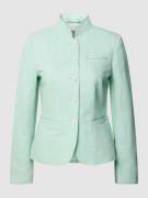 WHITE LABEL Blazer aus Leinen-Baumwoll-Mix in Mint, Größe 52