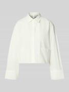 YAS Relaxed Fit Hemdbluse mit aufgesetzter Tasche Modell 'Lee' in Weis...