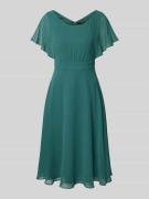 Vera Mont Knielanges Kleid mit Rundhalsausschnitt in Dunkelgruen, Größ...