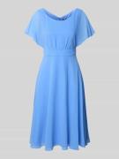 Vera Mont Knielanges Kleid mit Rundhalsausschnitt in Hellblau, Größe 3...