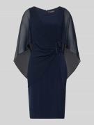 Vera Mont Knielanges Cocktailkleid mit Rundhalsausschnitt in Dunkelbla...