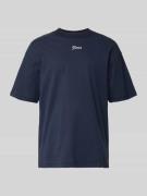 Guess T-Shirt mit Label-Detail in Marine, Größe L