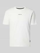 Replay Regular Fit T-Shirt mit Logo-Print in Offwhite, Größe L