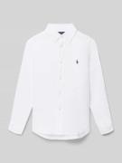 Polo Ralph Lauren Kids Regular Fit Freizeithemd aus reinem Leinen in W...