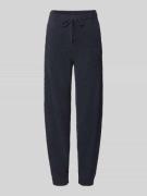 Jake*s Casual Jogpants mit elastischem Bund in Dunkelblau, Größe L