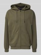 Tommy Hilfiger Relaxed Fit Sweatjacke aus Baumwoll-Mix in Khaki, Größe...