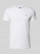 Tommy Jeans Regular Fit T-Shirt aus reiner Baumwolle in Hellgrau Melan...