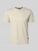 Replay Regular Fit T-Shirt mit Logo-Detail in Sand, Größe L