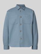 SELECTED HOMME Regular Fit Hemdjacke aus Bio-Baumwoll-Mix Modell 'TRAV...