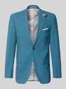 Carl Gross Slim Fit 2-Knopf-Sakko aus Viskose-Mix in Petrol, Größe 25