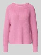 Marc O'Polo Regular Fit Strickpullover aus reiner Baumwolle in Pink, G...