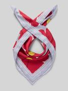 Luisa Cerano Seidentuch im Allover-Look in Dunkelrot, Größe 1