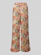 SEDUCTIVE Hose aus Satin im Allover-Look Modell 'ROSANNE' in Hellbraun...