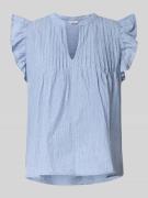 mbyM Regular Fit Blusentop mit gelegten Falten Modell 'Gemala' in Hell...
