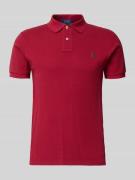 Polo Ralph Lauren Slim Fit Poloshirt aus reiner Baumwolle in Bordeaux,...