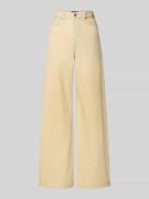 Scotch & Soda Jeans mit weitem Bein im Used-Look in Beige, Größe 26/32