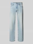Levi's® Relaxed Straight Fit Jeans im Used-Look Modell '555' in Hellbl...