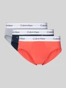 Calvin Klein Underwear Slip aus Baumwoll-Mix im 3er-Pack in Rot, Größe...