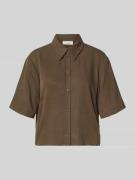 Marc O'Polo Denim Relaxed Fit Bluse aus reinem Lyocell in Mittelbraun,...