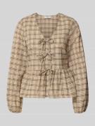 Marc O'Polo Denim Slim Fit Langarmbluse aus Baumwoll-Mix in Mittelbrau...