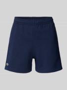 Lacoste Sport Regular Fit Sweatshorts aus reiner Baumwolle in Dunkelbl...