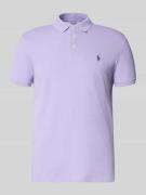 Polo Ralph Lauren Slim Fit Poloshirt aus Baumwoll-Mix in Violett, Größ...