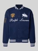 Polo Ralph Lauren Regular Fit College-Jacke aus Baumwoll-Mix in Marine...