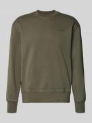 Levi's® Sweatshirt mit Rundhalsausschnitt und Label-Stitching in Oliv,...