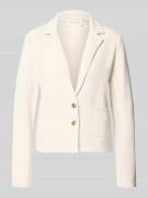 Christian Berg Woman Sweatblazer mit Taschen und Revers in Ecru, Größe...