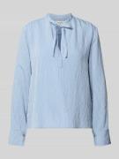 Marc O'Polo Regular Fit Langarmbluse aus Viskose-Mix in Blau, Größe 34