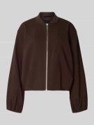 Someday Blouson mit Stehkragen Modell 'Necily' in Schoko, Größe 34