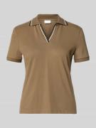 Jake*s Collection Regular Fit Poloshirt mit V-Ausschnitt und Kontrasts...