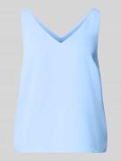 Christian Berg Cocktail Blusentop mit V-Ausschnitt in Sky, Größe 32