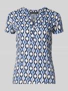 Betty Barclay Blusenshirt aus Viskose im Allover-Look in Marine, Größe...