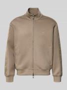 Emporio Armani Sweatjacke mit Stehkragen und Zweiwege-Reißverschluss i...