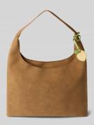 Seidenfelt Shoulder Bag in Leder-Optik Modell 'Nibe' in Hellbraun, Grö...