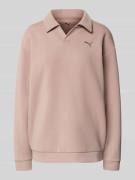 PUMA Relaxed Fit Poloshirt mit Lyocell-Anteil in Beige Melange, Größe ...