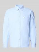 Lacoste Regular Fit Freizeithemd aus reiner Baumwolle in Hellblau, Grö...