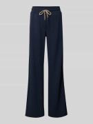 Betty Barclay Sweatpants aus Viskose-Mix mit weitem Bein in Marine, Gr...